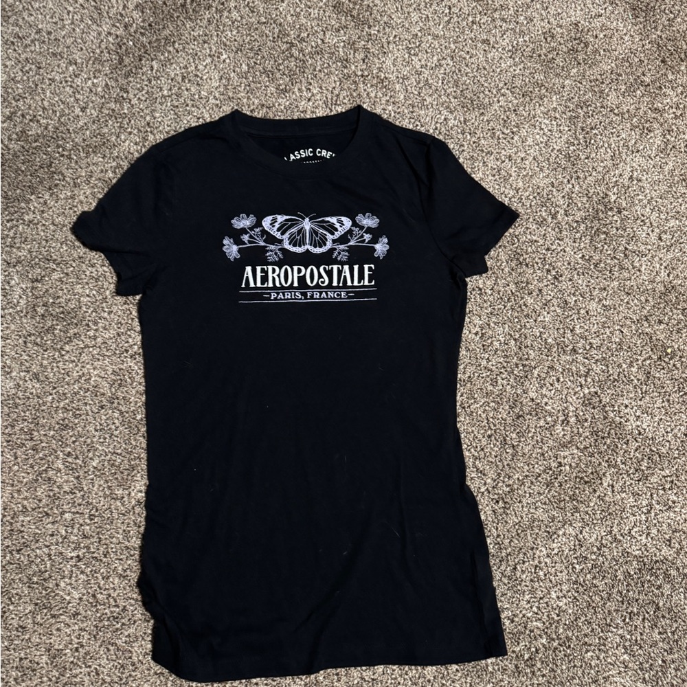 Aeropostale Black Classic Crew Tee